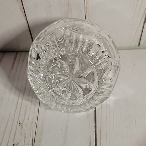 Vintage Small Candy Dish Apothecary Jar Clear Heavy Matching Lid - Picture 5 of 5